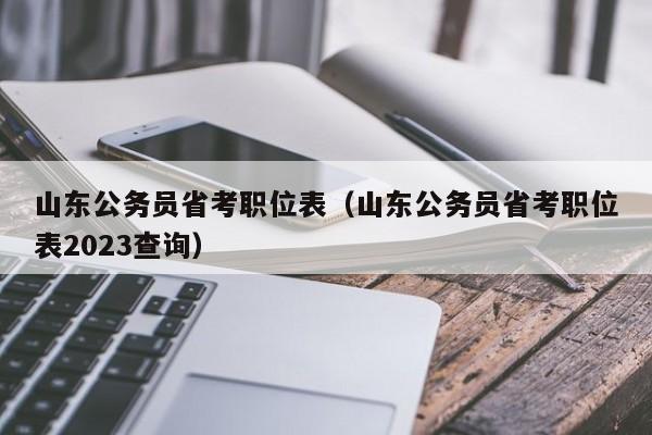 山东公务员省考职位表（山东公务员省考职位表2023查询）